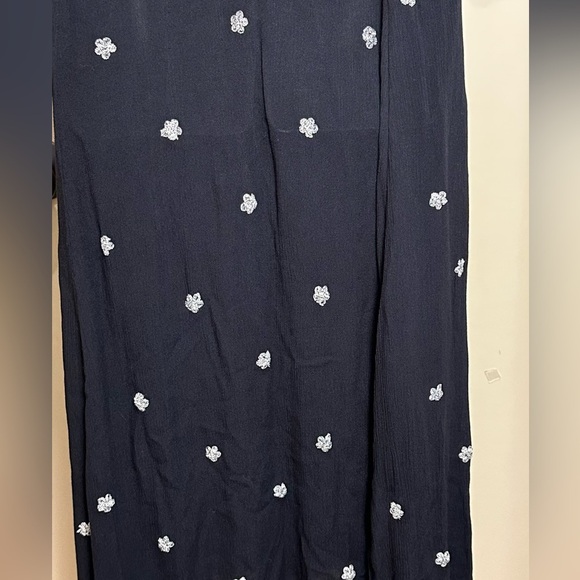 NWT Free People Embroidered Fable Midi Black And White Floral Boho Dress XS $168 - Picture 13 of 15